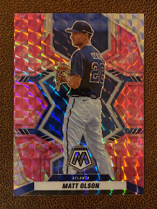 Matt Olson - 2022 Mosaic - Pink Camo - Braves