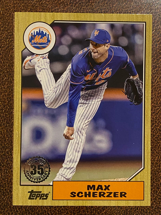Max Scherzer - 2022 Topps Update - 1987 Insert - Mets