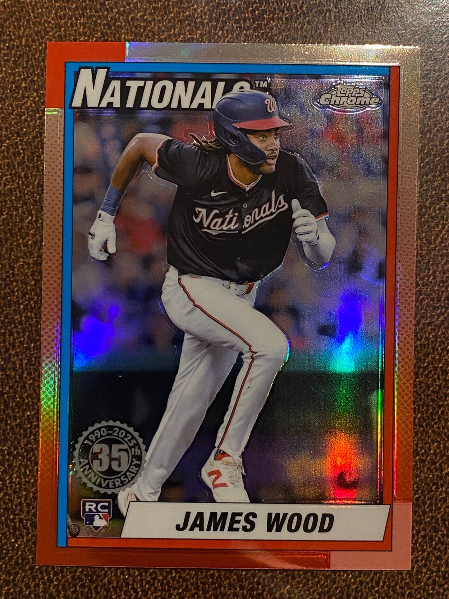 James Wood - 2025 Topps Chrome - 1990 Insert - Nationals