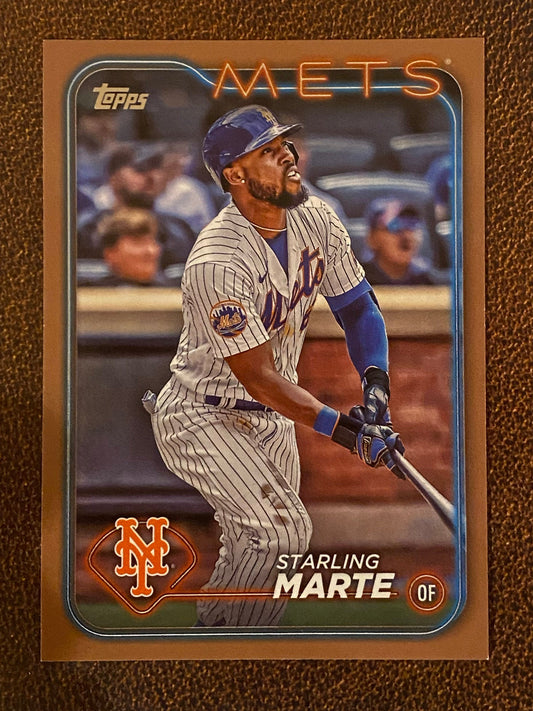 Starling Marte - 2024 Topps Series 1 - Gold /2024 - Mets
