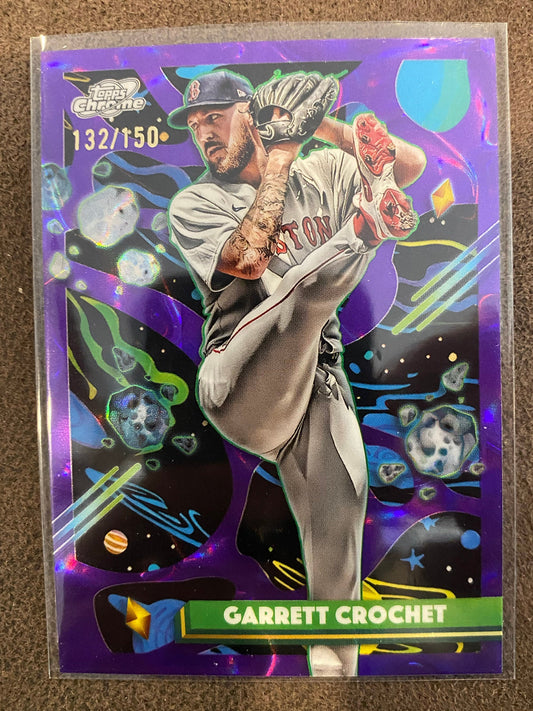 Garrett Crochet - 2025 Topps Chrome Cosmic - Purple /150 - Red Sox