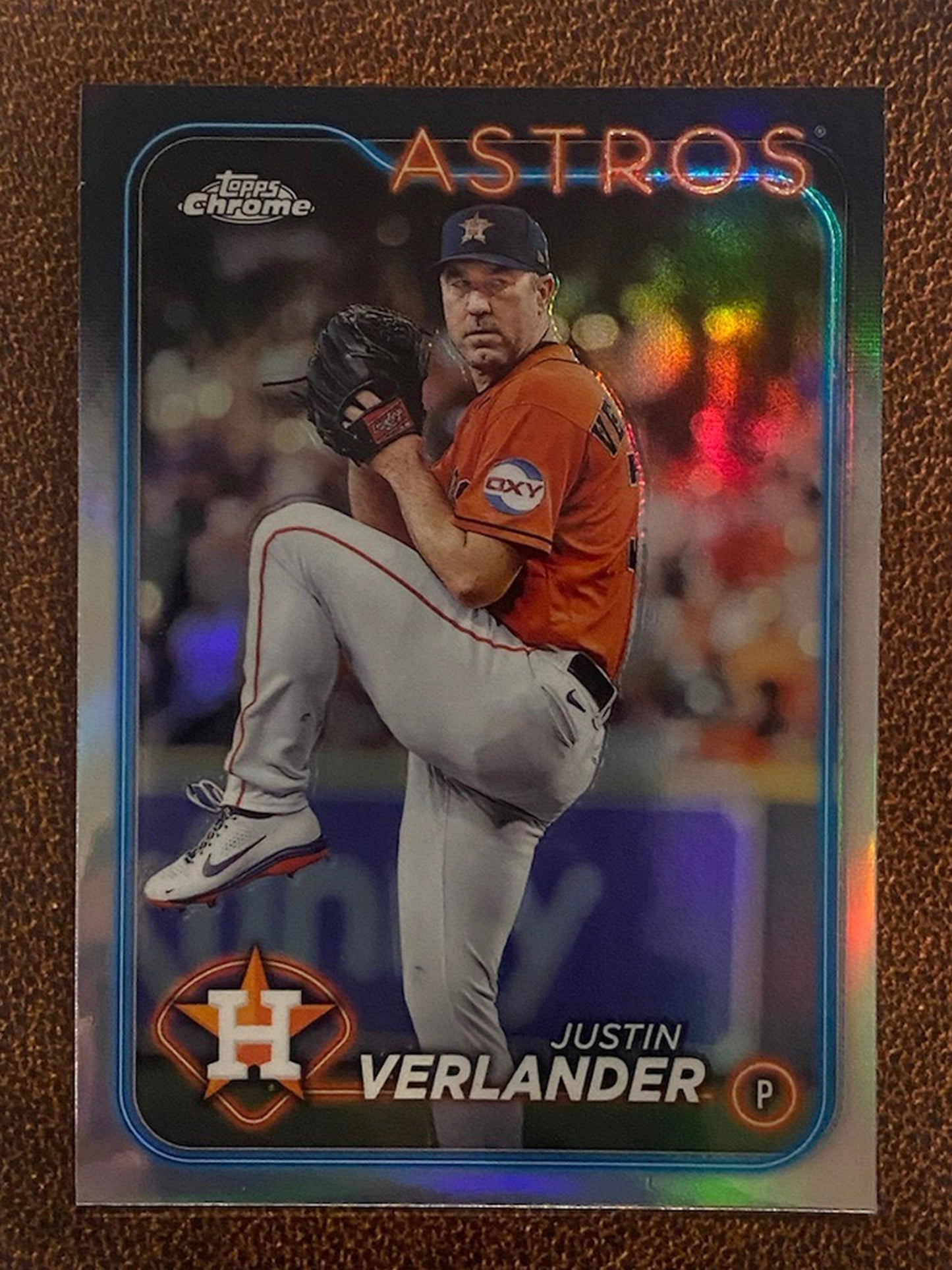 Justin Verlander - 2024 Topps Chrome - Refractor - Astros