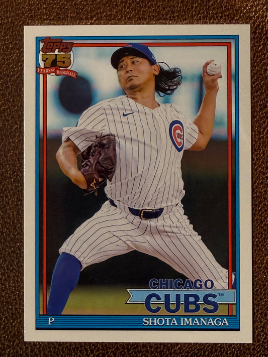 Shota Imanaga - 2026 Topps Series 1 - 1991 Insert - Cubs