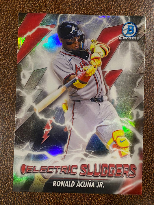 Ronald Acuna Jr. - 2026 Bowman - Electric Sluggers Insert - Braves