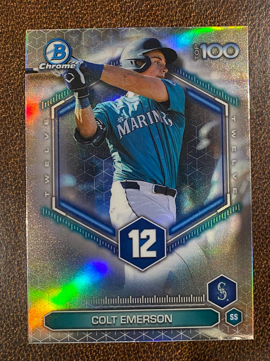 Colt Emerson - 2026 Bowman - Scouts Top 100 Insert - Mariners