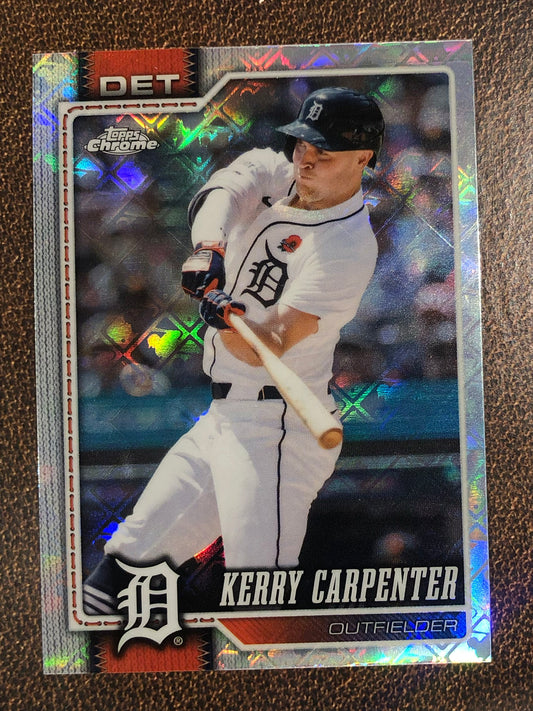 Kerry Carpenter - 2026 Topps Chrome Logofractor - Base Logofractor - Tigers