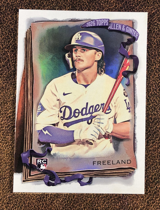 Alex Freeland - 2026 Topps Allen & Ginter - Silver Portrait Foil - Dodgers
