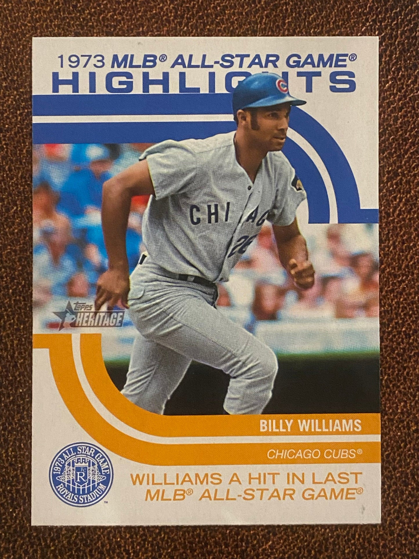 Billy Williams - 2022 Topps Heritage High Number - 1973 MLB All-Star Game Highlights - Cubs