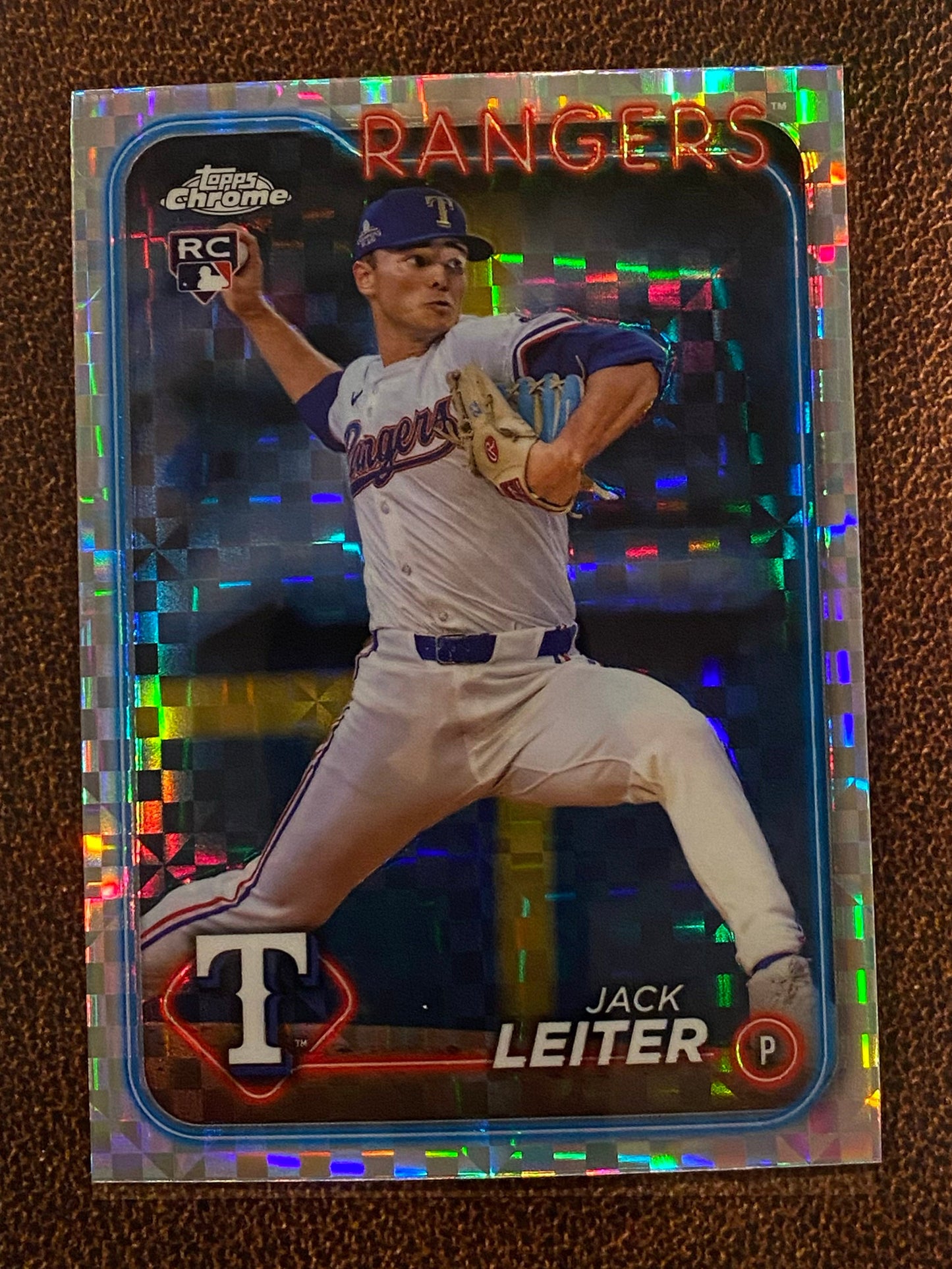 Jack Leiter - 2024 Topps Chrome Update - XFractor - Rangers
