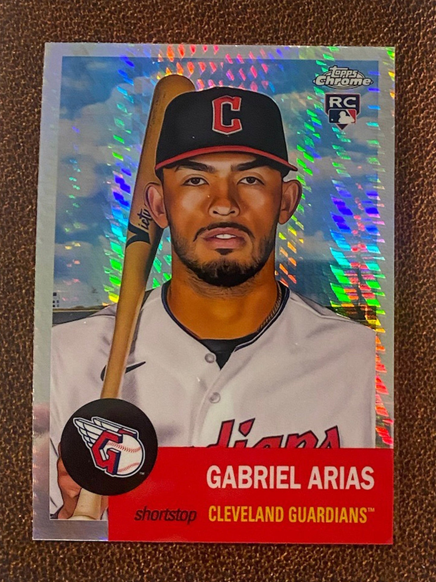 Gabriel Arias - 2022 Topps Chrome Platinum Anniversary - Prism Refractor - Guardians