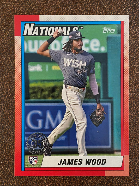 James Wood - 2025 Topps Series 1 - 1990 Insert - Nationals