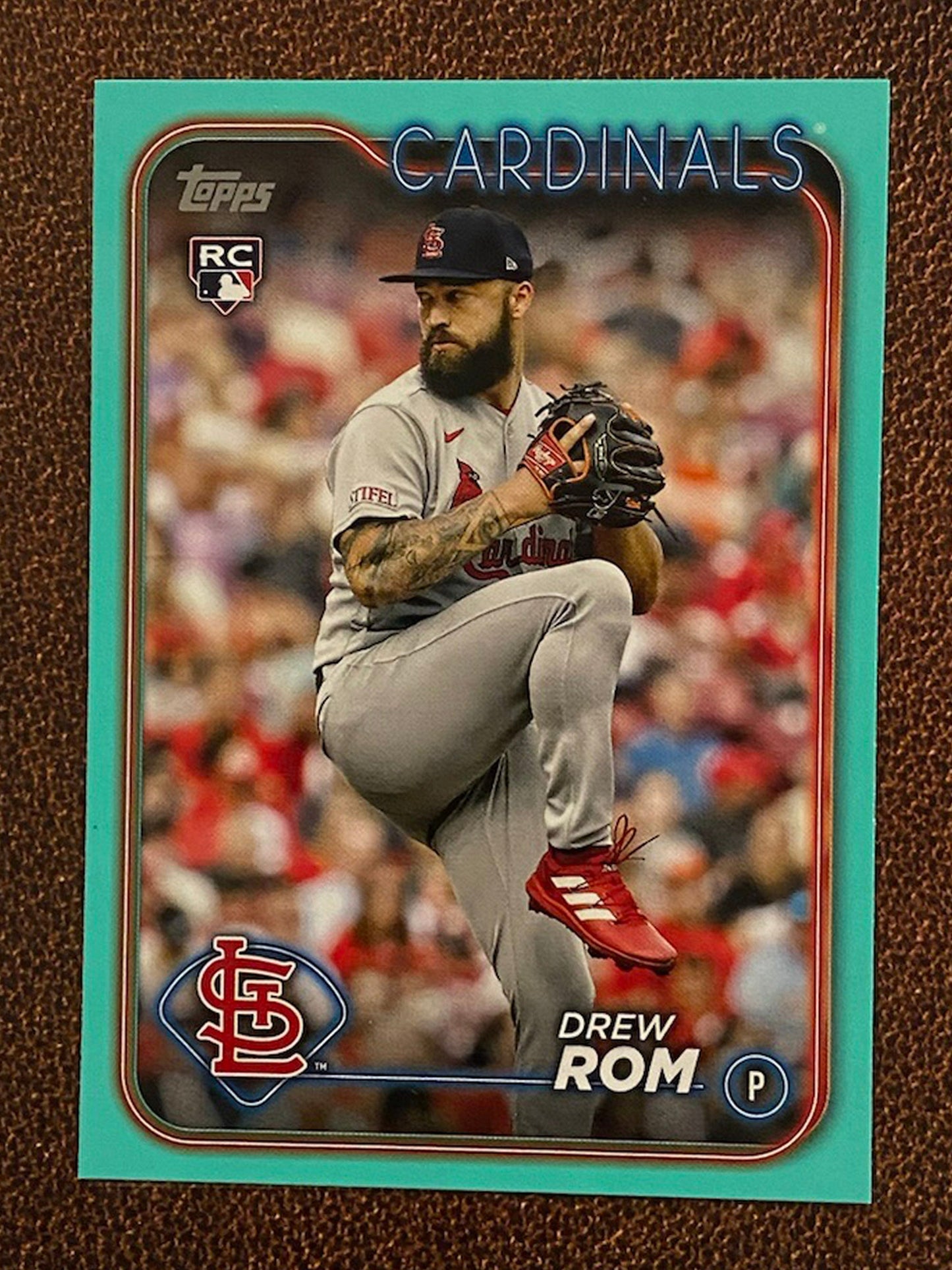 Drew Rom - 2024 Topps Series 2 - Aqua Parallel - Cardinals