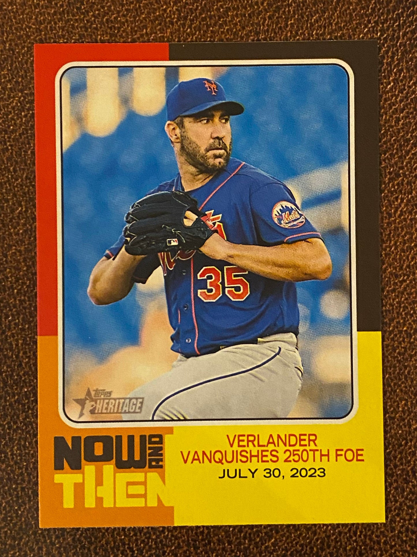 Justin Verlander - 2024 Topps Heritage High Number - Now and Then - Astros