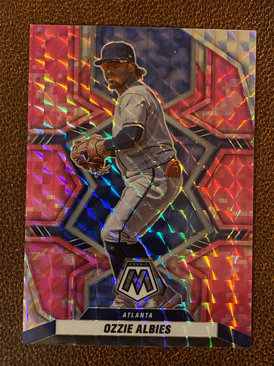 Ozzie Albies - 2022 Mosaic - Pink Camo - Braves