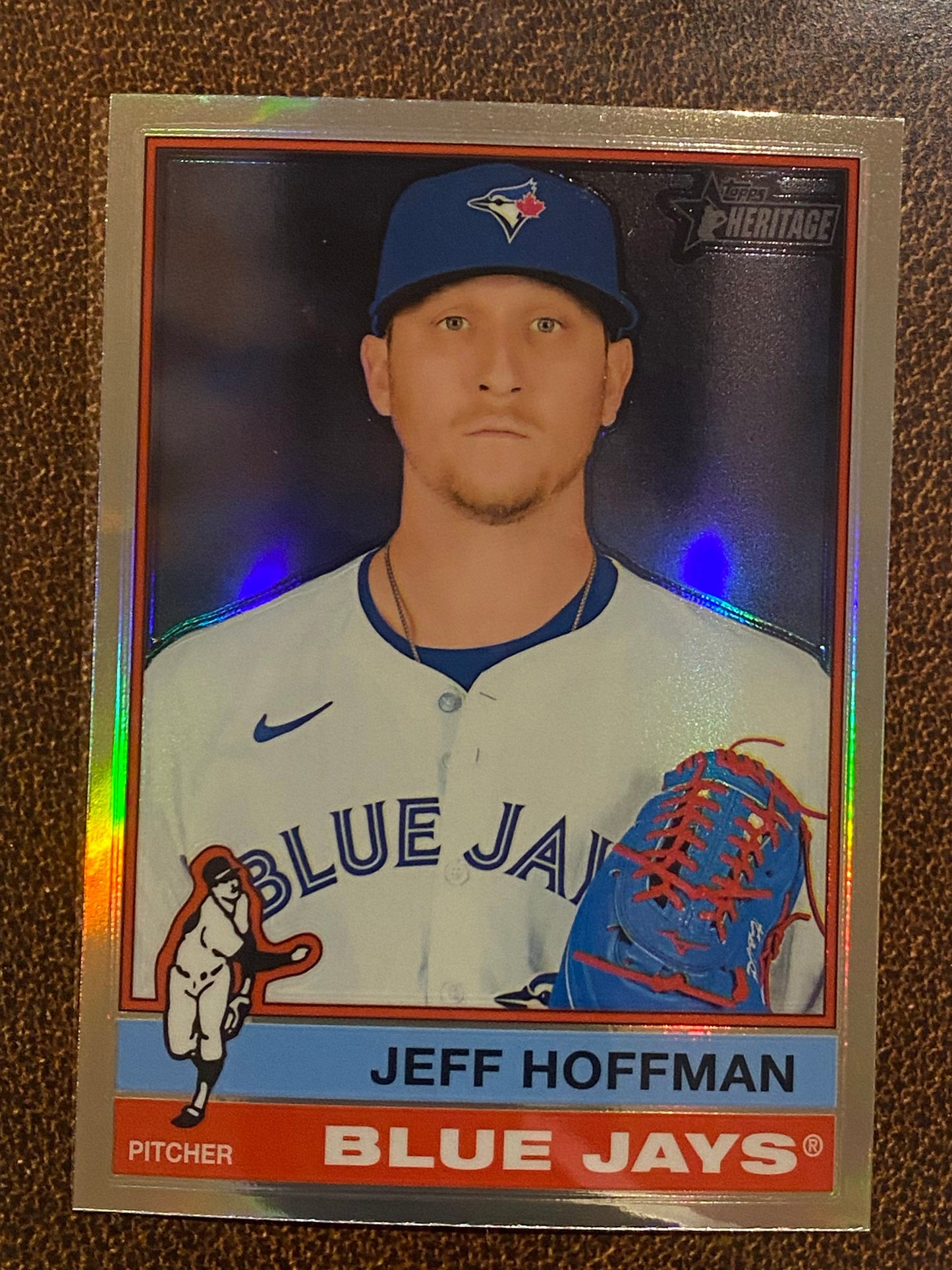Jeff Hoffman - 2025 Topps Heritage - Refractor - Blue Jays
