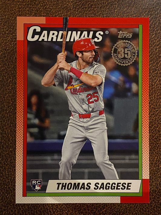 Thomas Saggese - 2025 Topps Series 2 - 1990 Insert - Cardinals