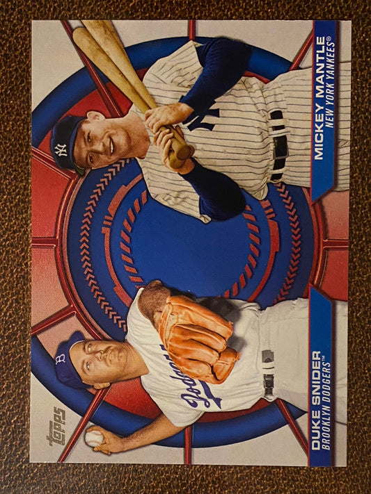 Mickey Mantle/Duke Snider - 2025 Topps Series 2 - Dynamic Duo Insert - Yankees