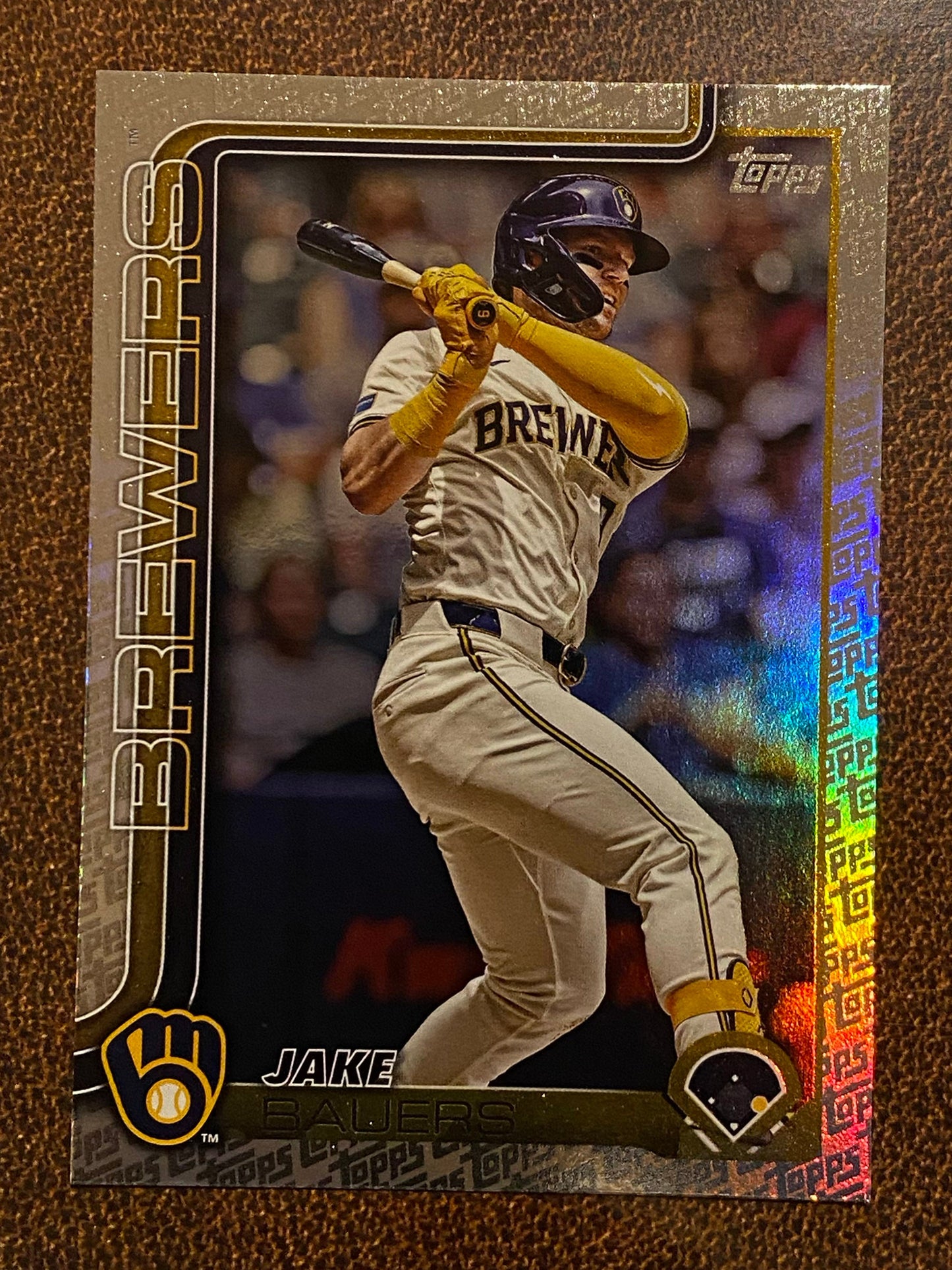 Jake Bauers - 2025 Topps Series 2 - Fanatics Exclusive Topps Foil Border - Brewers
