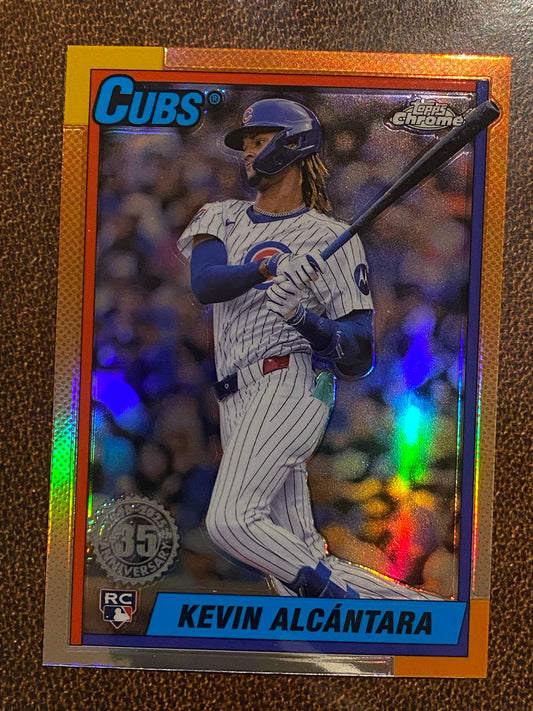 Kevin Alcantara - 2025 Topps Chrome - 1990 Insert - Cubs