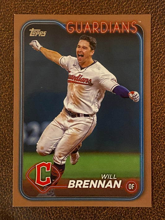 Will Brennan - 2024 Topps Series 1 - Gold /2024 - Guardians