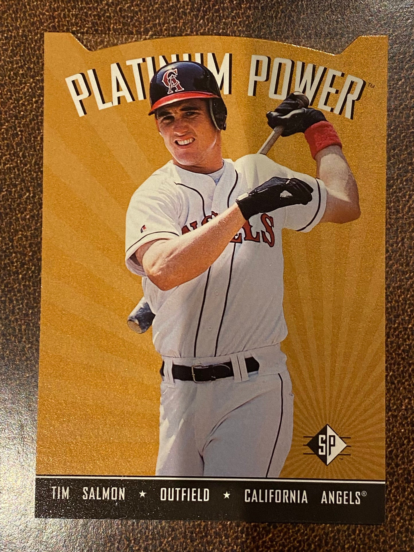 Tim Salmon - 1995 Upper Deck SP - Platinum Power Die Cut Insert - Angels
