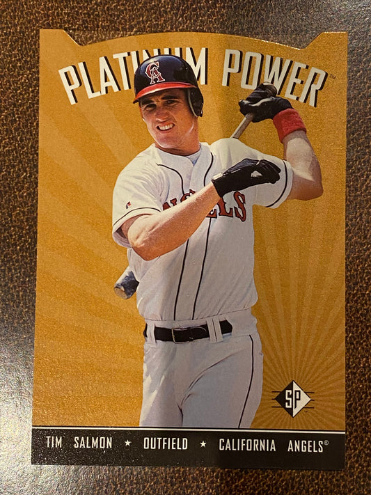 Tim Salmon - 1995 Upper Deck SP - Platinum Power Die Cut Insert - Angels