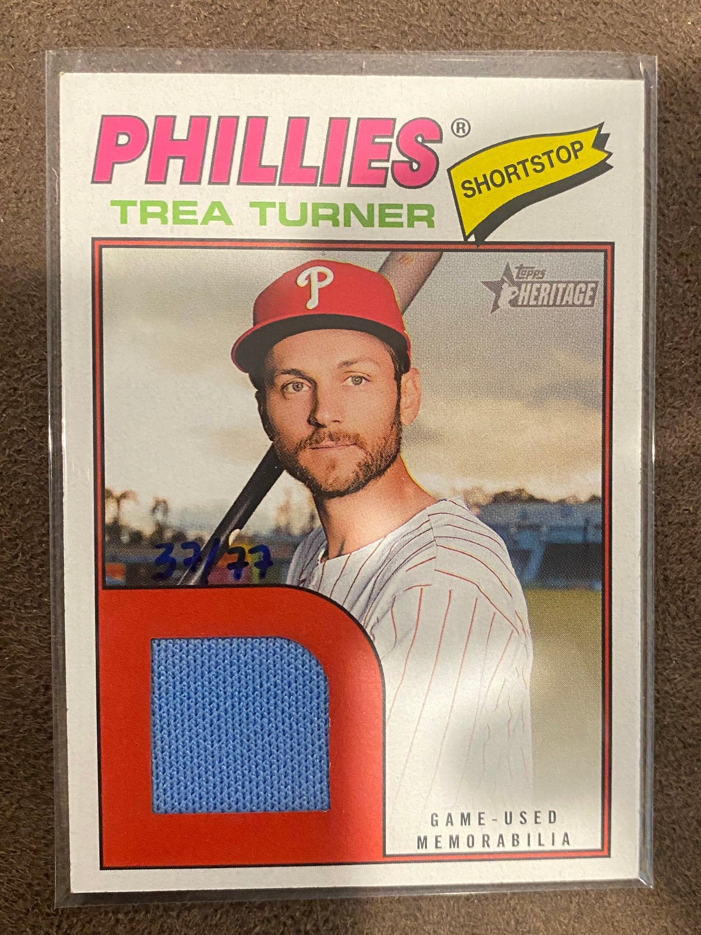 Trea Turner - 2026 Topps Heritage - Real One Relic /77 - Phillies