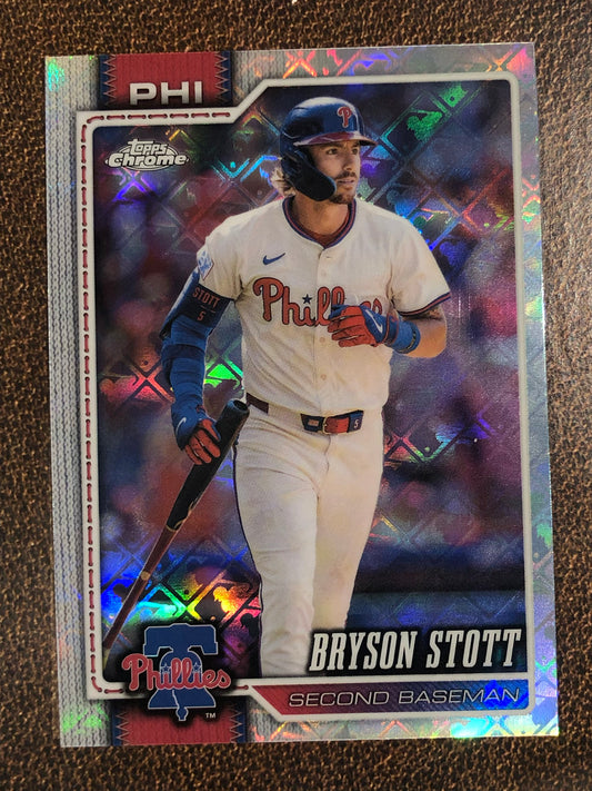 Bryson Stott - 2026 Topps Chrome Logofractor - Base Logofractor - Phillies