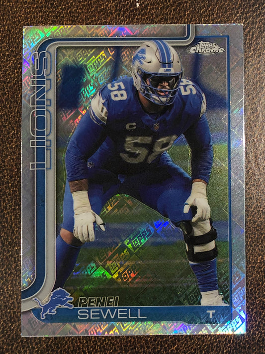 Penei Sewell - 2025 Topps Chrome - Topps Foil - Lions