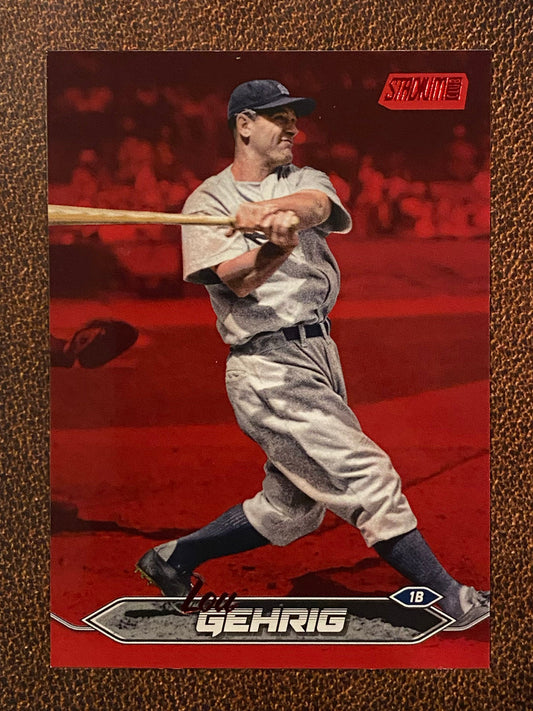 Lou Gehrig - 2024 Topps Stadium Club - Red Foil - Yankees