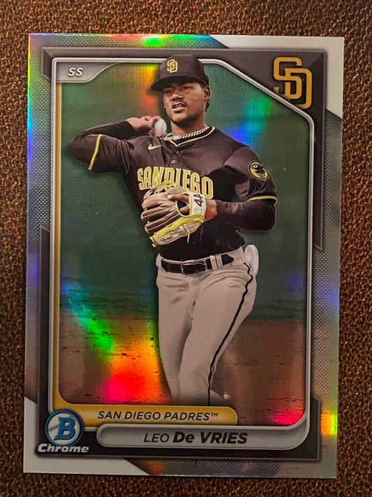 Leo De Vries - 2024 Bowman Draft - Refractor - Padres