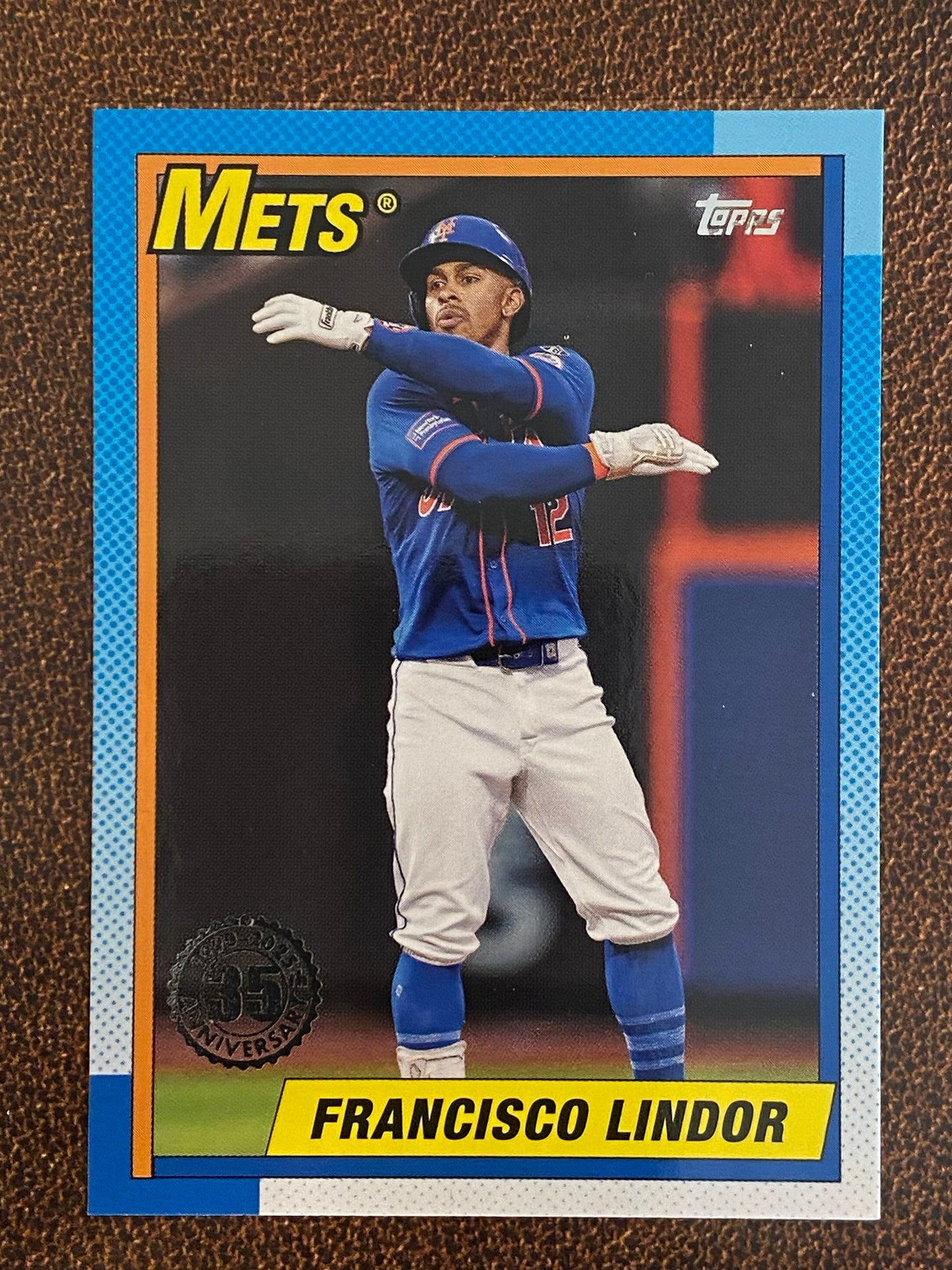 Francisco Lindor - 2025 Topps Series 1 - 1990 Insert - Mets