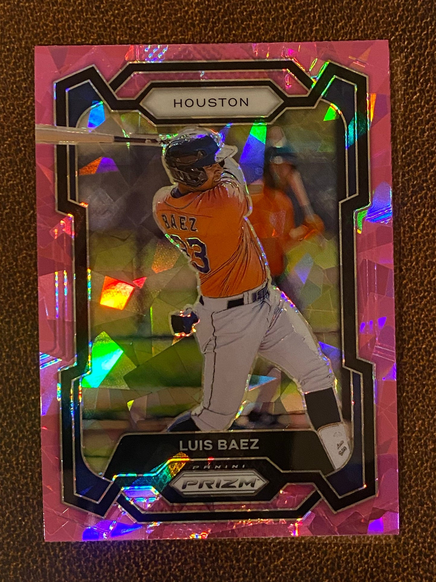 Luis Baez - 2024 Panini Prizm - Pink Ice Mega - Astros