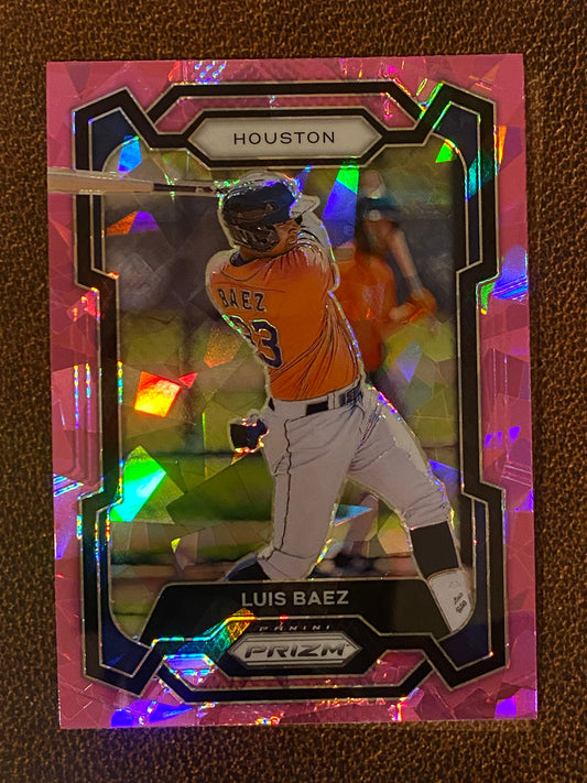 Luis Baez - 2024 Panini Prizm - Pink Ice Mega - Astros