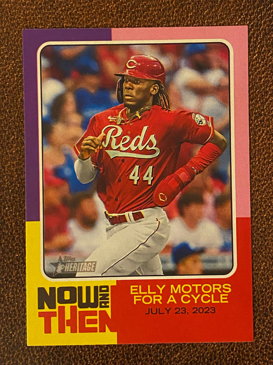 Elly De La Cruz - 2024 Topps Heritage High Number - Now and Then - Reds