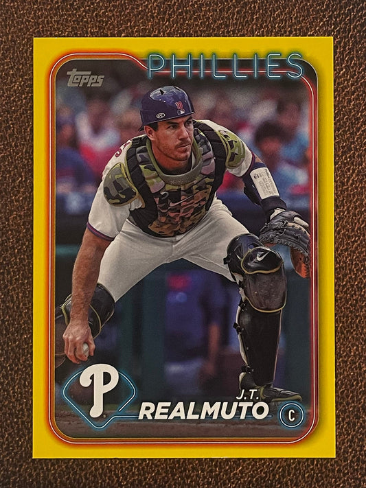 J.T. Realmuto - 2024 Topps Series 1 - Yellow Parallel - Phillies