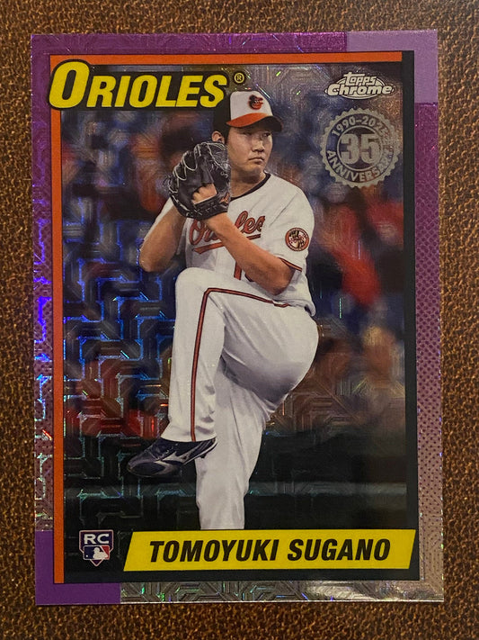 Tomoyuki Sugano - 2025 Topps Series 2 - 1990 Mojo Refractor - Orioles
