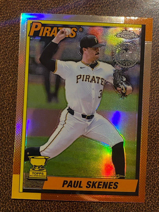 Paul Skenes - 2025 Topps Chrome - 1990 Insert - Pirates