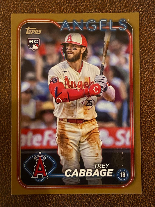Trey Cabbage - 2024 Topps Series 1 - Gold /2024 - Angels
