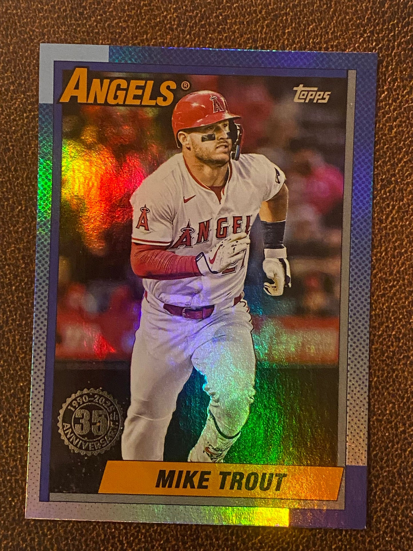Mike Trout - 2025 Topps Update - 1990 Foil Insert - Angels
