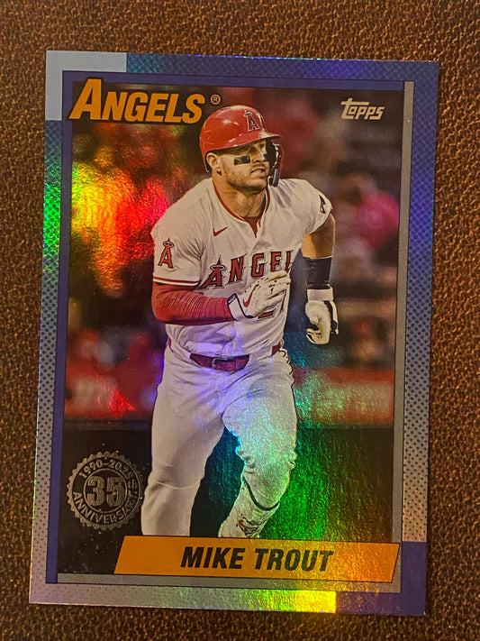 Mike Trout - 2025 Topps Update - 1990 Foil Insert - Angels