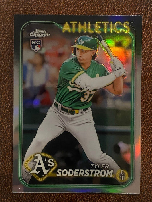 Tyler Soderstrom - 2024 Topps Chrome - Refractor - Athletics