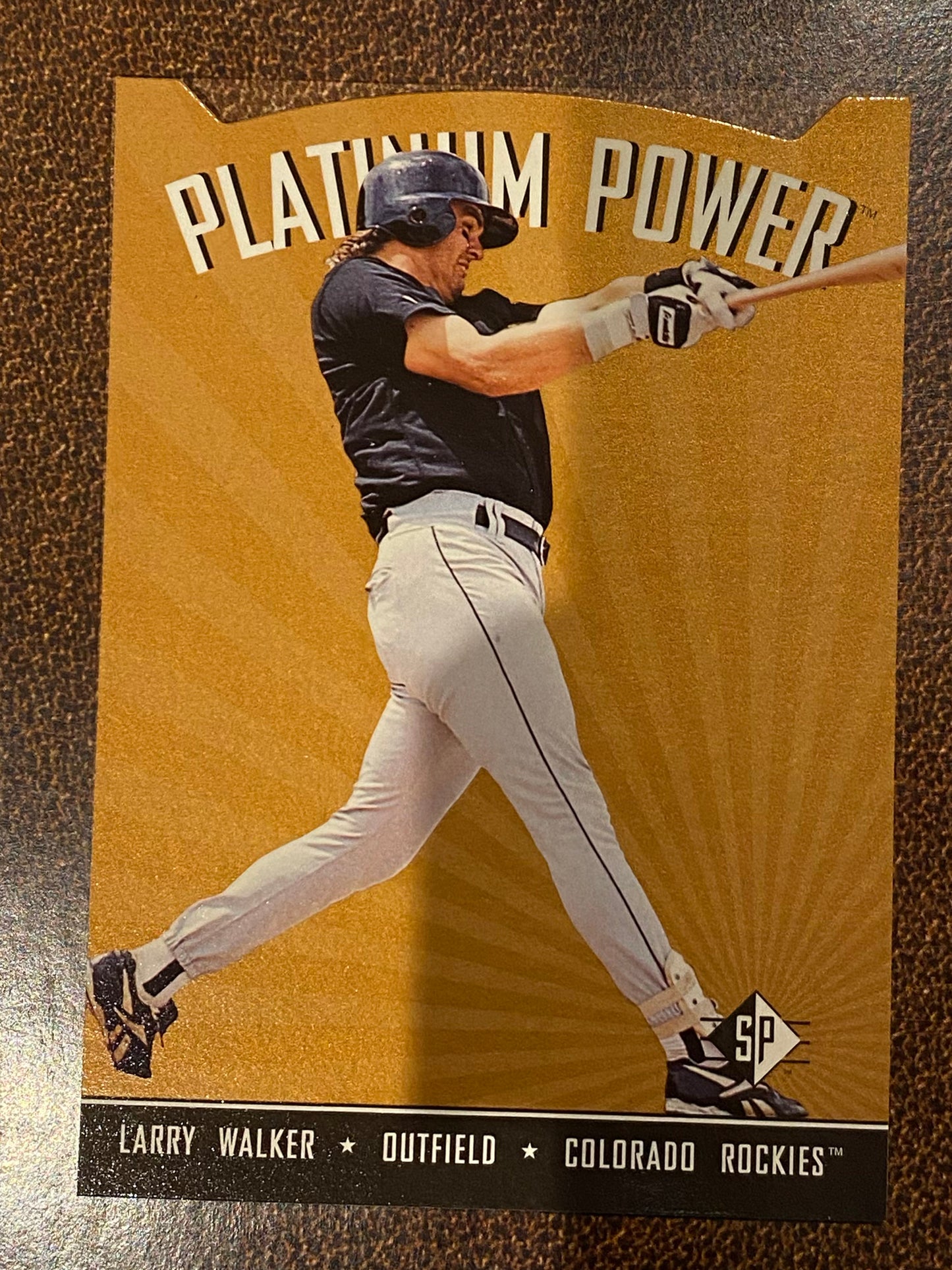 Larry Walker - 1995 Upper Deck SP - Platinum Power Die Cut Insert - Rockies