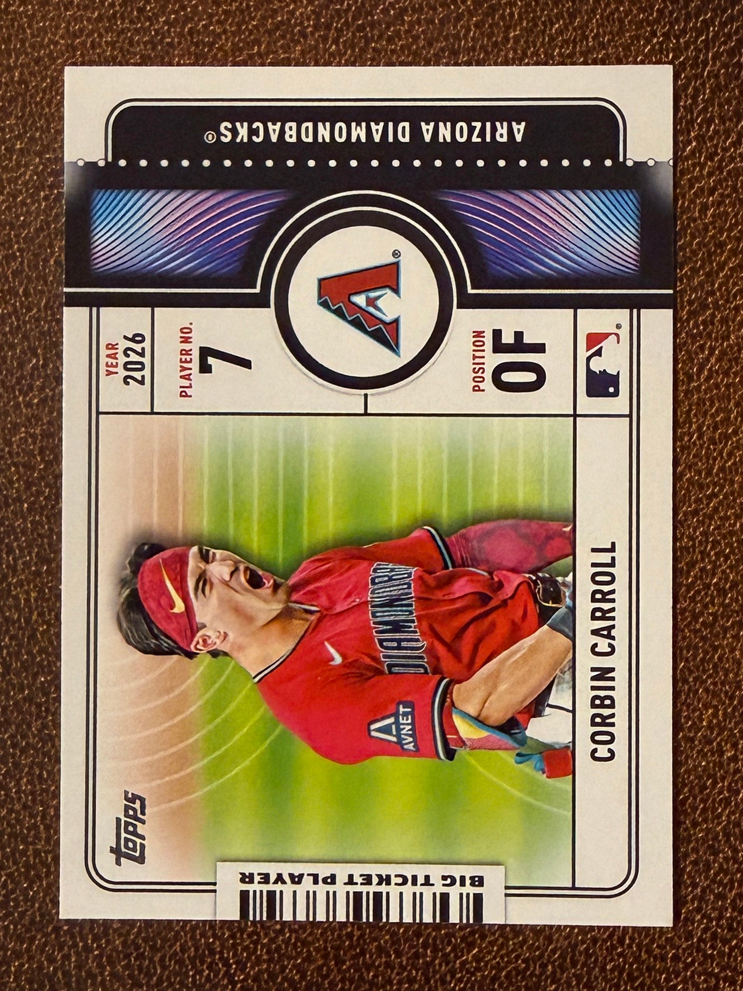 Corbin Carroll - 2026 Topps Series 1 - Big Ticket Player Insert - Diamondbacks