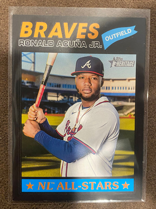 Ronald Acuna Jr. - 2026 Topps Heritage - Black Border SSP - Braves