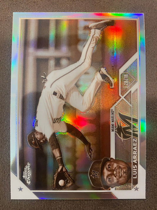 Luis Arraez - 2023 Topps Chrome - Sepia Refractors - Marlins