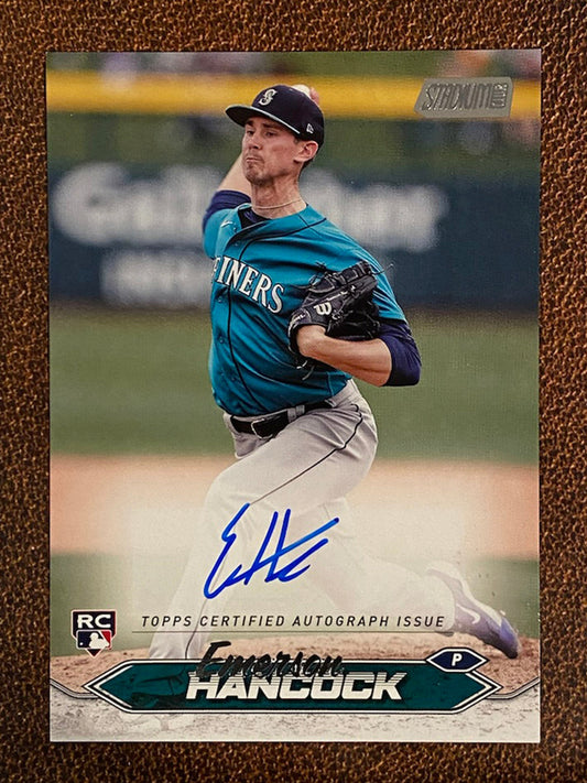 Emerson Hancock - 2024 Topps Stadium Club - AUTO - Mariners
