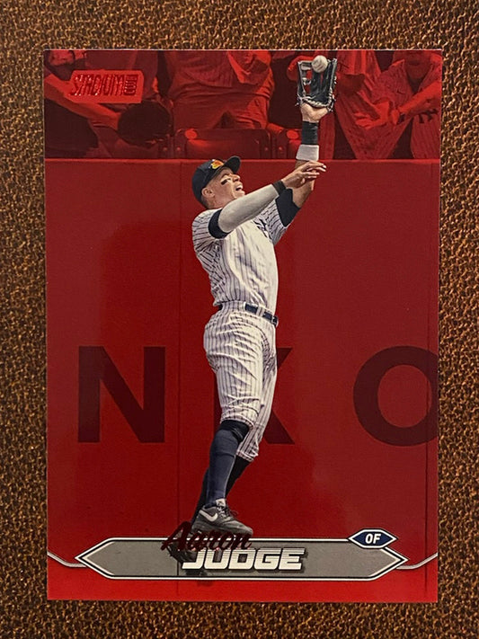 Aaron Judge - 2024 Topps Stadium Club - Red Foil - Yankees