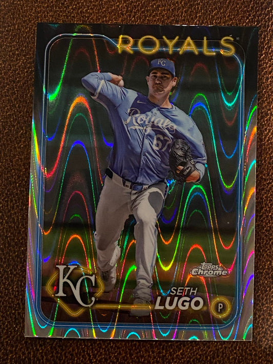 Seth Lugo - 2024 Topps Chrome Update - Raywave Refractor - Royals