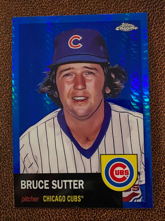 Bruce Sutter - 2022 Topps Chrome Platinum Anniversary - Blue Prism - Cubs